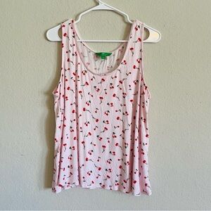 Dip cherry pajama tank size 1X like new soft lounging sleepwear lightweight airy